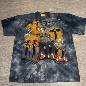 The Mountain Vintage 1999 Flight Of The Shaman Mens T-Shirt Size XL AOP Tie Dye